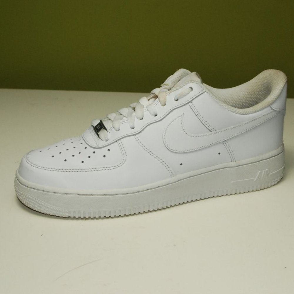 Nike Air Force 1 Womens Shoes Low Triple White 315115-112 AF1 Sneakers Size 9